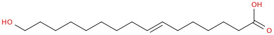 7 hexadecenoic acid, 16 hydroxy 